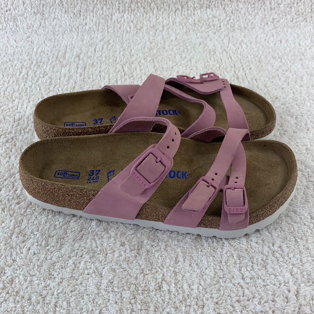 BIRKENSTOCK Franca Orchid Nubuck Leather Soft Footbed 37 EUR - Picture 4 of 9